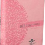 Capa biblia feminina letra grande capa rosa
